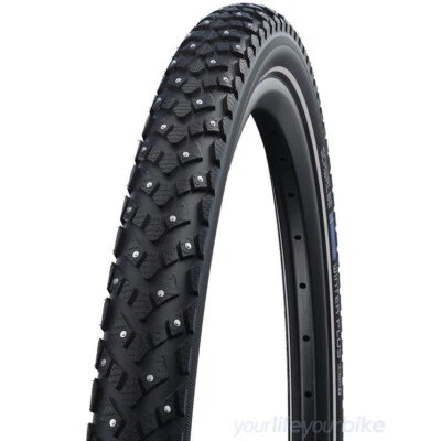 SCHWALBE MARATHON WINTER PLUS 28" REIFEN 1.6" TREKKING 240 SPIKES 42-622 FAHRRAD - Bild 1 von 3
