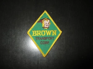 Vintage BROWN TRANSPORT CORP. TRUCKING PATCH / BADGE - LISTING #2 - Bild 1 von 2
