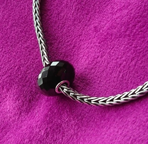 🌹 Trollbeads Onyx Edelstein Facette  - Bild 1 von 3