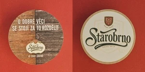 Starobrno At Zivot Chutna Brauerei Bierdeckel Bier - Picture 1 of 1
