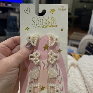 Sparkle My Hair Mini Pearl Hair Clips, 14 Clips NEW IN PKG - Picture 1 of 10