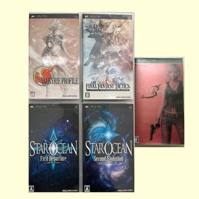 Valkyrie Profile Tactics Ogre STAR OCEAN 1st & 2nd The 3rd Birthday 5 set PSP - Image 1 of 2