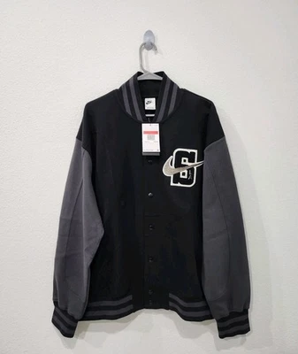 Chaqueta de bombardero Nike para mujer Serena Williams Design Crew de gran tamaño FN2271-010 larga Foto 1 de 4