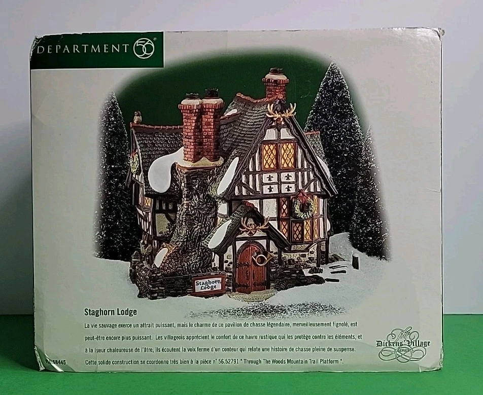 Lodge e acessórios Department 56 Dickens Village Staghorn.  - Imagem 1 de 4