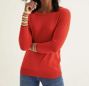 Boden Damen Cassandra Pullover Wolle/Baumwolle Gr. M rot langarm - Bild 1 von 12