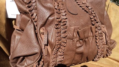 Bolso de hombro occidental de cuero de cordero marrón Scully 729 Foto 1 de 4