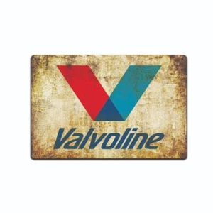 Letrero de gasoil Valvoline, estación, garaje, tienda de automóviles, letrero de hojalata rústico retro TS637 - Imagen 1 de 5