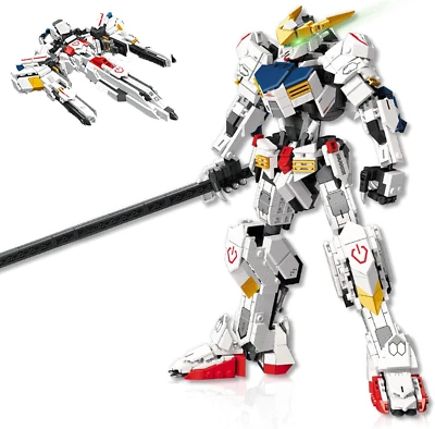 Mech Robot Transforming Building Blocks Set, Warrior City Action Mech & Fighter - Image 1 of 4