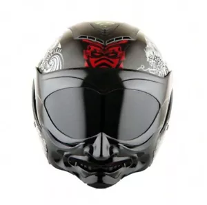 Storm Motorcycle Open Face Fiber Glass Dual Visor Helmet - Bild 1 von 12