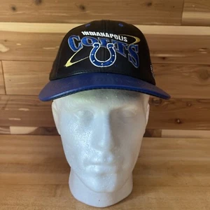 Vintage Pro Elite Hat Indianapolis Colts Adjustable Leather Cap NFL - Picture 1 of 7
