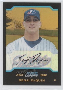 2004 Bowman Chrome First Year Gold Refractor /50 Benji Dequin #295 Rookie RC