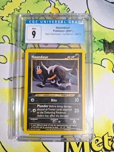Neo Discovery 1st Edition Houndour 39/75 CGC 9 - Picture 1 of 2
