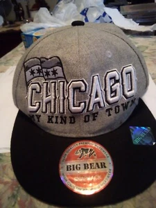 Chicago My Kind of Town Snapback Cap Big Bear Brand Unisex Erwachsene Einheitsgröße grau/schwarz - Bild 1 von 3