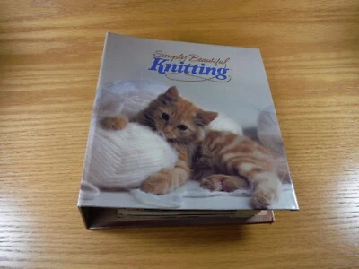 Simply Beautiful Knitting Two-Ring Binder Filled With 136 Knitting Patterns - Image 1 of 4