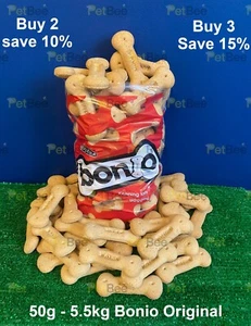 Bonio Original Dog Biscuits Purina Bones Treats Large 50g - 5.5kg - Picture 1 of 19