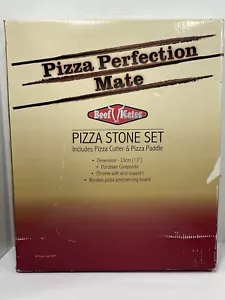 BBQ Pizza Stone Set Beefeater Grill Barbecue Paddle Cutting Wheel Bundle NEW - Picture 1 of 15
