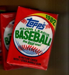 1982 Topps Baseball Pack Fresh From Box - Picture 1 of 2