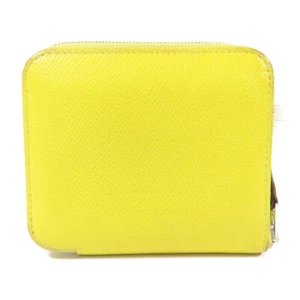HERMES PHW Azap Long Wallet Veau Epsom Leather Jaune de Naples Yellow - Picture 1 of 17