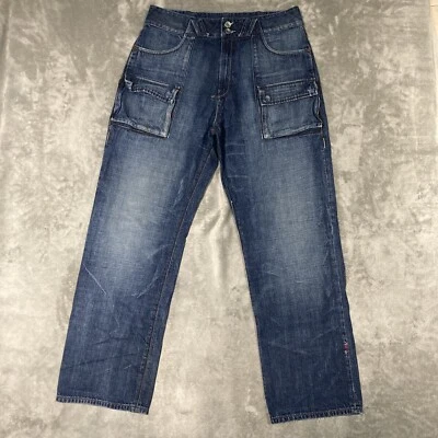 RARE VTG Coogi Jeans Australia Denim Embroidered Stitch Baggy Rap Hip Hop 36x34 - Image 1 of 4