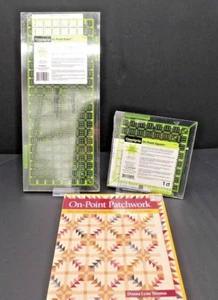 Omnigrip On Point Square + Rectangle Rulers + On-Point Patchwork Book Omnigrid - Picture 1 of 7