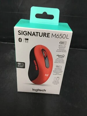 Logitech Signature M650 L RED Wireless Scroll Mouse (910-006358) Brand New - Image 1 of 4