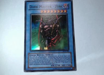 Yugioh ZORC, DUNKLER MEISTER , dcr-082 Super Rare englisch Near Mint  - Bild 1 von 3