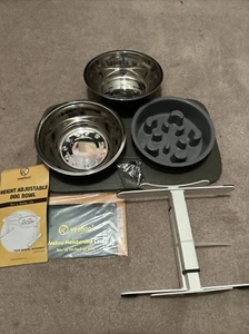 Veehoo Ciotole per Cani Regolabili Elevate con Alimentatore Lento e Ciotola SS NUOVE!!! - Foto 1 di 3