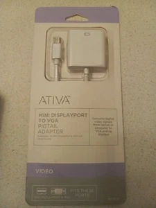 ATIVA Mini DisplayPort to VGA PIGTAIL ADAPTER 529-671 - Picture 1 of 2