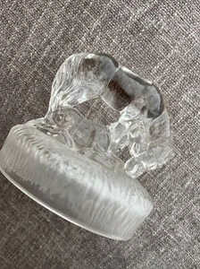 RCR Royal Crystal Rock LEAD CRYSTAL Mommy HORSE & FOAL Glass Ornamental Figurine - Picture 1 of 12