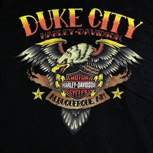 Harley Davidson Screaming Eagle T-Shirt Uomo 3XL Biker Costruita Duke City N.M - Foto 1 di 8