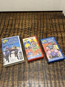 Lot of 3 The Wiggles: Yule Be Wiggling (VHS, 2002) The Wiggles Wiggle Time, PLUS - Picture 1 of 10