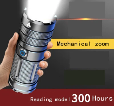 Rechargeable powerful Flashlight Telescope Zoom SOS light,range 1MILE waterproof - Image 1 of 4