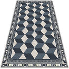 Vinyl Runner Rug Easy Clean Home Mat Kitchen Hallway 100x150 The illusion of 3D