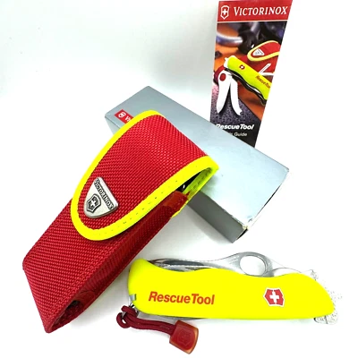 Navaja de rescate Victorinox Swiss Army multiherramienta amarilla 53900 nueva.  S/N4.0851 Foto 1 de 4