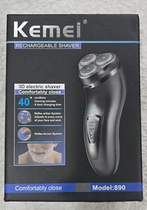 Nueva afeitadora eléctrica recargable Kemei recortadora de barba para hombre 890 - Imagen 1 de 3