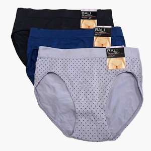 Bali One Smooth U Hi Cut Brief Panty M 6 MEDIUM 2362 NWT 3 Pack Underwear - Picture 1 of 3