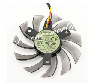 HD5870 GIGABYTE T128010SM Ti GTX460 470 570 670 3Pin 0.20A Fan Replacement 75mm - Bild 1 von 5