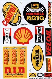 Sponsor Sticker Logo Star for Motorcycle Bicycle Skateboard Car Tuning Pimp 023 - Picture 1 of 1