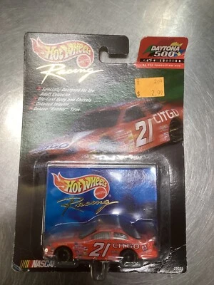 Coche naranja Hot Wheels Racing #21 Elliott Sadler Citgo Wood Brothers Racing 1/64 Foto 1 de 2