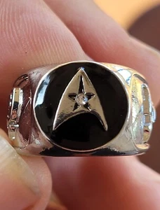 US Seller Star Trek The Final Frontier Trekky Trekkie Trekker Ring Size 7 - Picture 1 of 4
