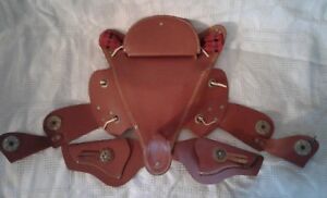 Western Style Bicycle Seat Cover w/ Saddle Horn Stirrups & Dual Gun Holster Belt