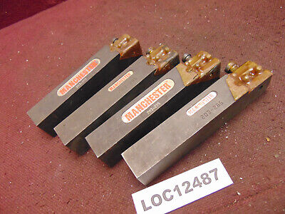 Manchester 203-285 1'' Shank Lathe Tool Holder Turning Parting Lot Of 4  Loc2766 • 55$