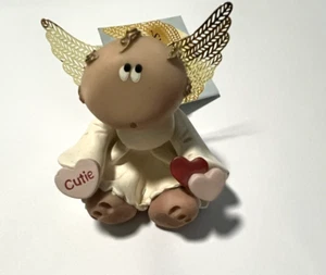 Russ Berrie "Kirks Kritters" Angel Cheeks Candy Hearts Cutie Figure New (B11E) - Picture 1 of 9