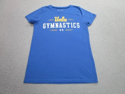 UCLA Gymnastics Shirt Womens XS Blue Under Armour HeatGear Athletic Tee Top - Image 1 of 4