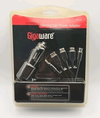 Gigaware Universal Gaming Car Power Adapter 2601437 NEW DS DSLITE 3DS Gameboy - Image 1 of 2