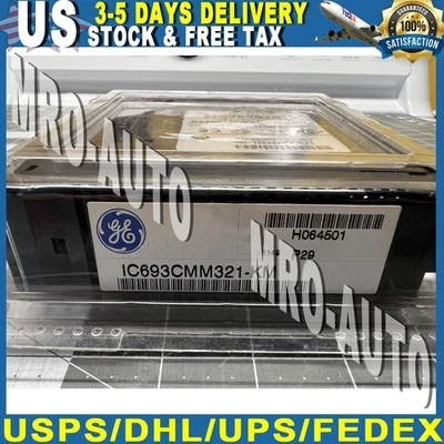 NEW GE Fanuc IC693CMM321-KM 90-30 Series Ethernet Interface Controller - Image 1 of 4