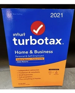 2021 Turbotax Home & Business Personal Self-Employed BRAND NEW Sealed Intuit 🐿️ - Picture 1 of 4