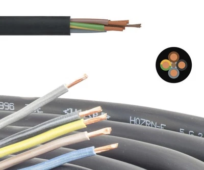 ALPTEG Gummikabel H07RN-F sehr robust Baustellenkabel Gummileitung Meterware