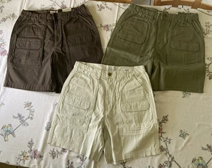 3 pairs NEW Men's Croft & Barrow (Kohls) Cargo Shorts 7.5" inseam Size 33 - Picture 1 of 16