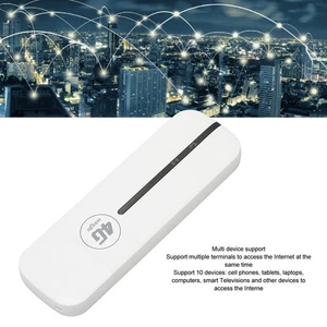 White 4G USB WiFi Modem Plug And Play High Speed Mini Pocket USB WiFi Route SG - Picture 1 of 22